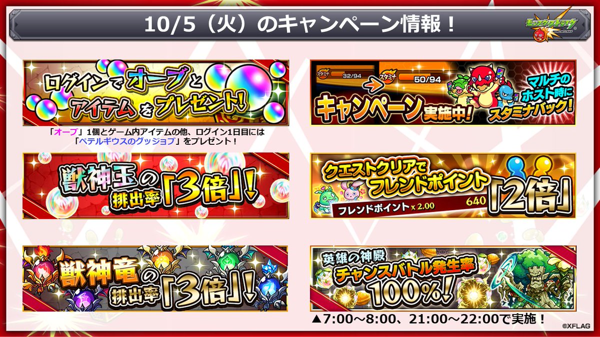 Monster Strike Campaign Information For Today 10 5 Rezero Monst 21 10 05 Game Breaking News Gmchk