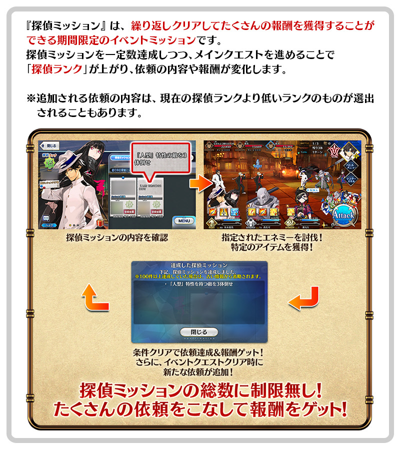 Fgo カルデア広報局より Tips 開催中の期間限定イベントでは何度でも受けられさ 21 11 18 ゲームニュース速報gmchk