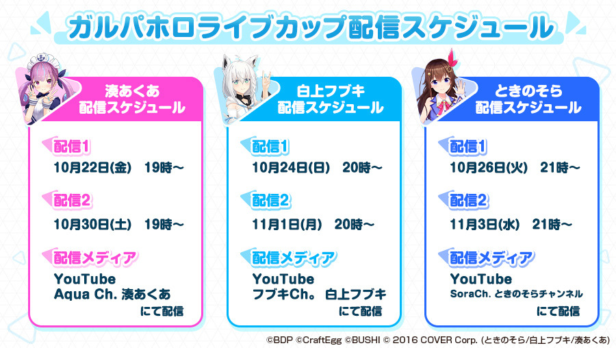 ガルパ 明日21時より ときのそら さんによるコラボ配信スタート今回の配信では ファンサ 21 11 02 ゲームニュース速報gmchk