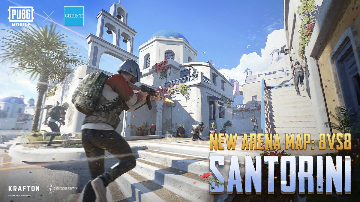 Pubg 新マップ Santorini 実装8人vs8人のアリーナモードを体験してみよう 22 02 10 ゲーム速報gmchk