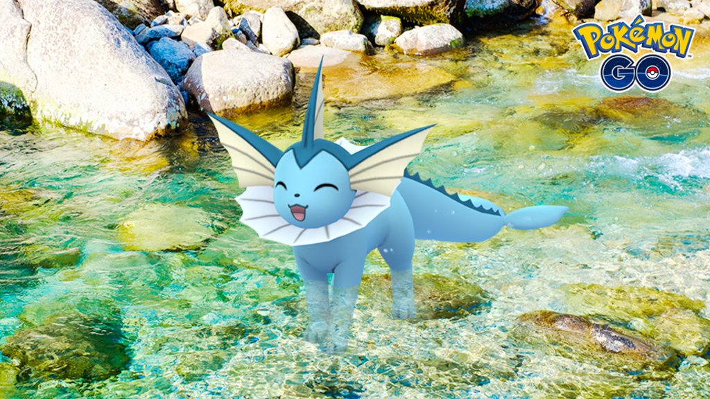 ポケモンgo 今日は 水の日 水の日応援大使の シャワーズ も水浴びをして楽しそうですね 22 08 01 ゲーム速報gmchk